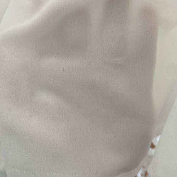 “Lace & Mesh” White Collared Dress - Picture 6 of 6